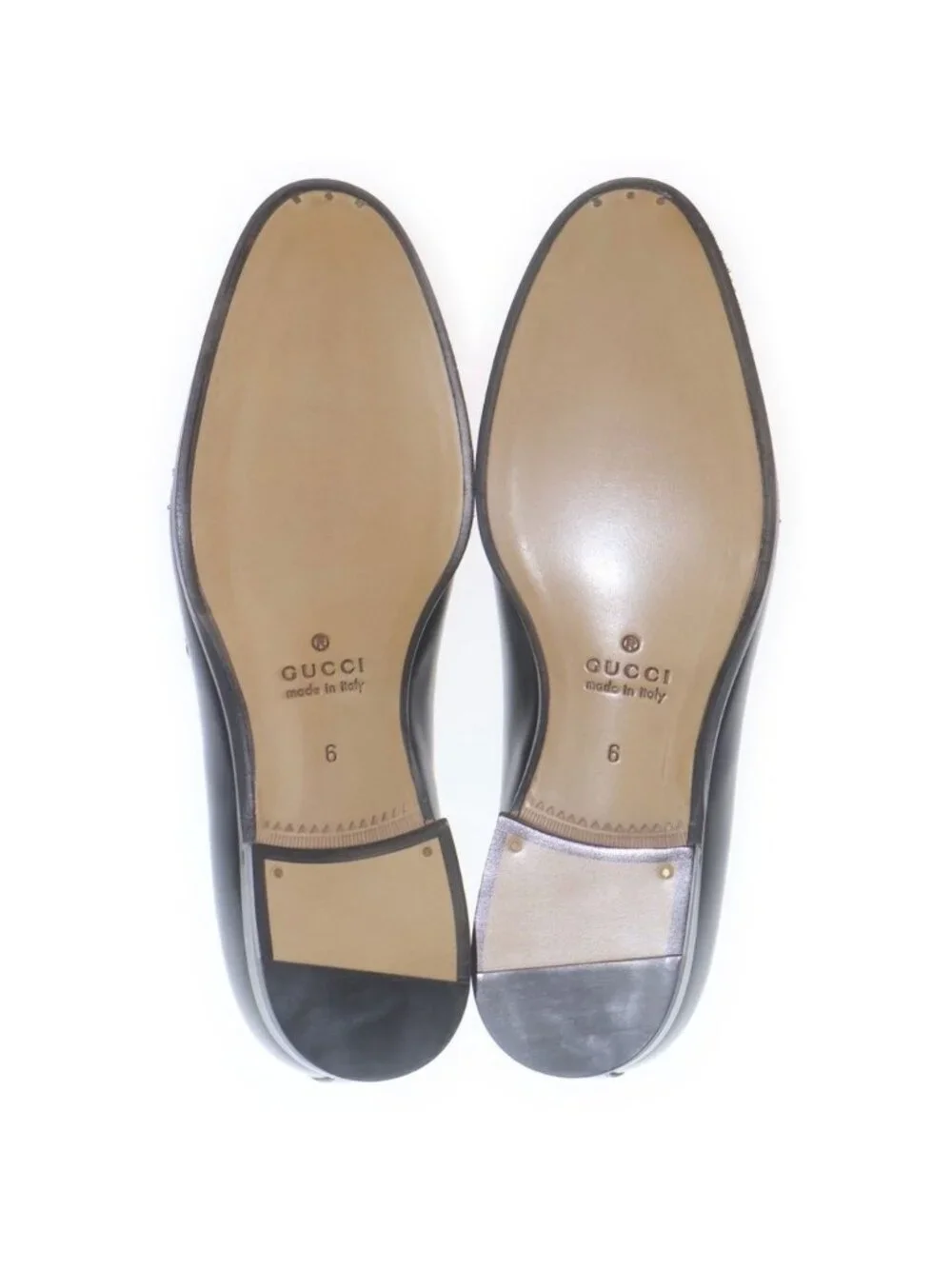 Gucci Horsebit Studded Loafer Leather Dress Shoes Black
